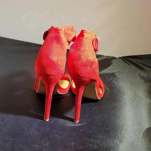 BRAND NEW SH ZOANNA-TWICE FUN SUEDE HIGH HEEL STILETTOS SANDAL WITH ANKLE STRAP - Picture 9 of 15